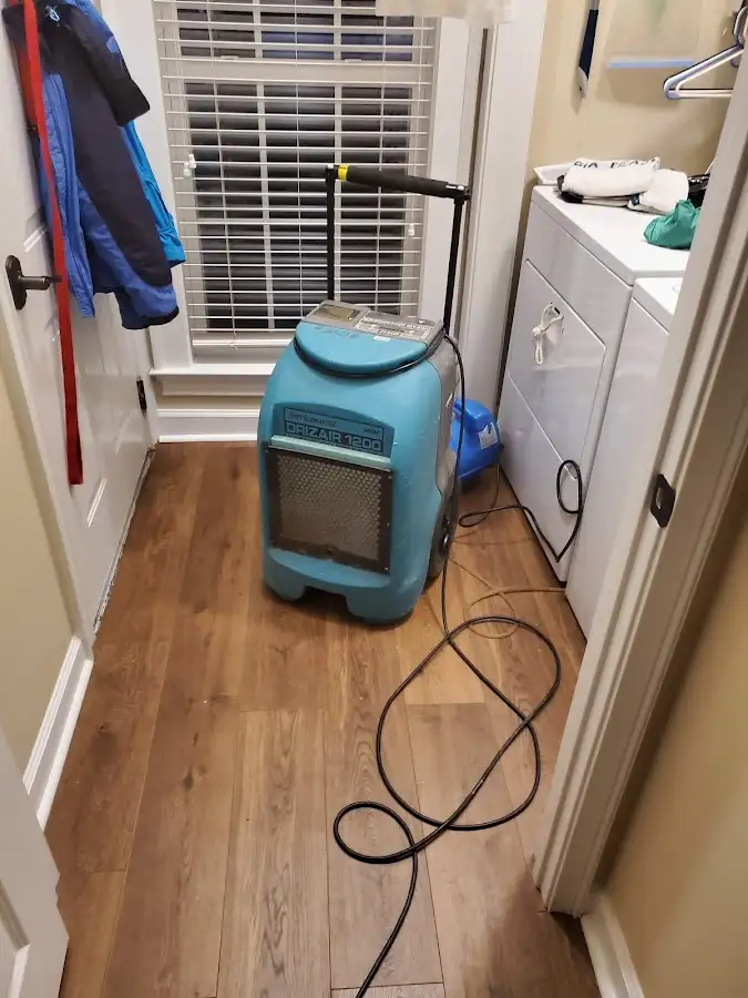 Commercial dehumidifier deployed for Flood Damage Cleanup in Porterville