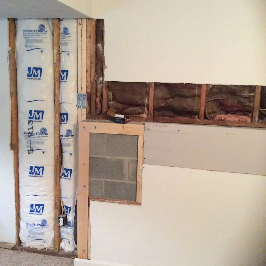 Wall insulation replacement during Odor Removal & Deodorization in Porterville